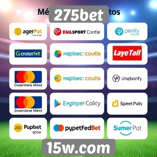 Métodos de pagamento aceitos na 275bet